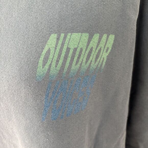 Outdoor Voices Men's Blue Cotton Crewneck Sweatshirt Made In The USA Medium - Picture 3 of 4